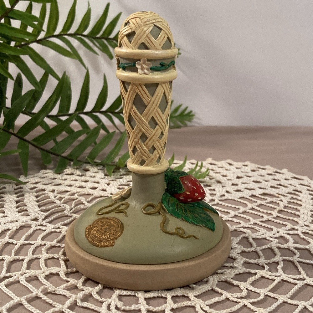 Vintage Strawberry Design Cookie Stamp Brown Bag Cookie Art 1995 - Picture 8 of 15